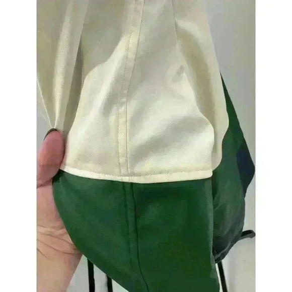 Lucky Brand Varsity Colorblock Rain Coat White, Green & Blue, Women's Size Large - Picture 5 of 9